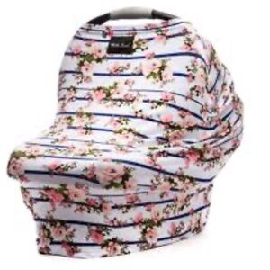 Milk Snob Floral Car Seat Cover Pink and Blue Floral